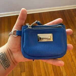 Juicy Couture Silver and Blue Wallet Compact Design